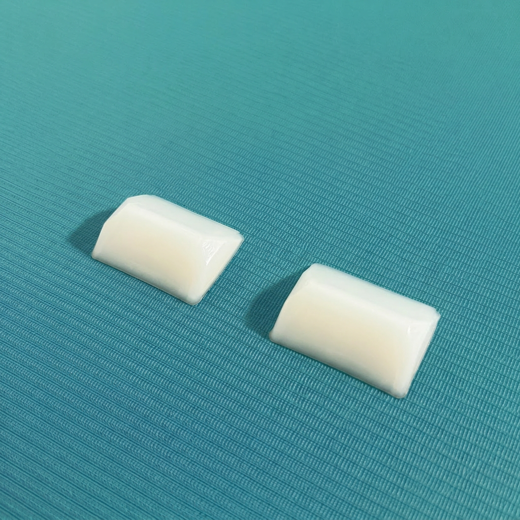 A pair of soft silicone Squedgie wedges